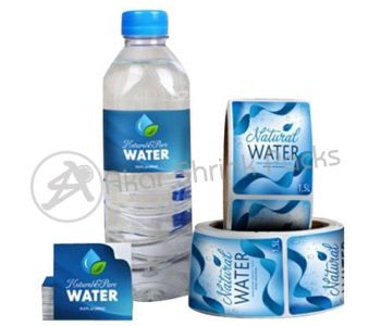 Packaged Drinking Water Bottle Labels, Packaged Drinking Water Labels